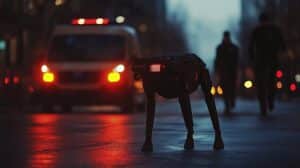 Beijing kicks off police patrols with smart cars and robo-dogs