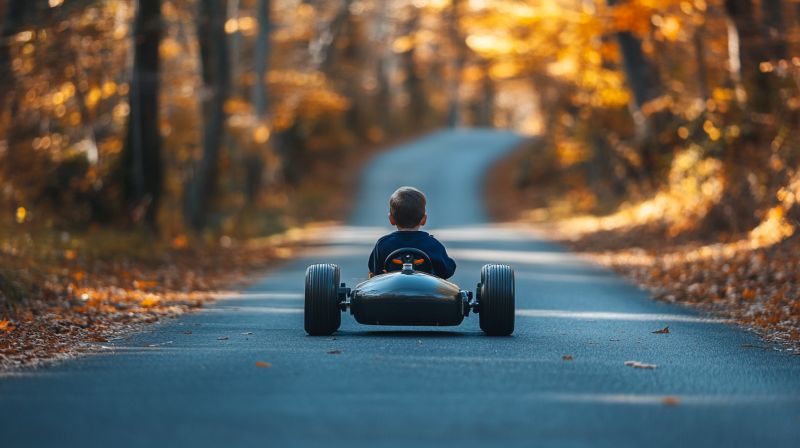 How to transform a boring pedal go-kart into an electric supercar for kids