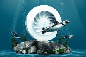 Automotive supplier Mahle models bionics A/C system after penguin fin