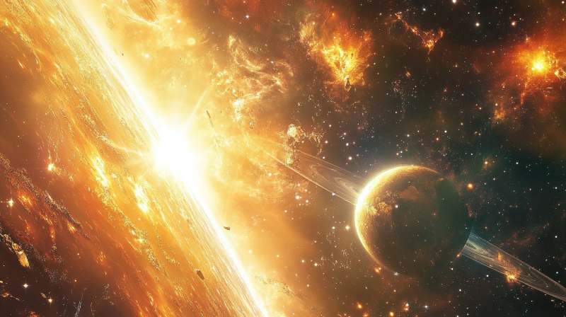 Astronomers spot newborn alien solar system in rare cosmic first
