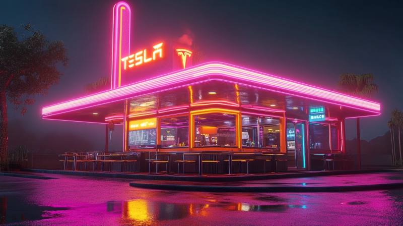 Elon Musk confirms wild features for Tesla Diner Supercharger