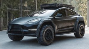 Cybertruck’s little brother? Tesla teases Cyber SUV design
