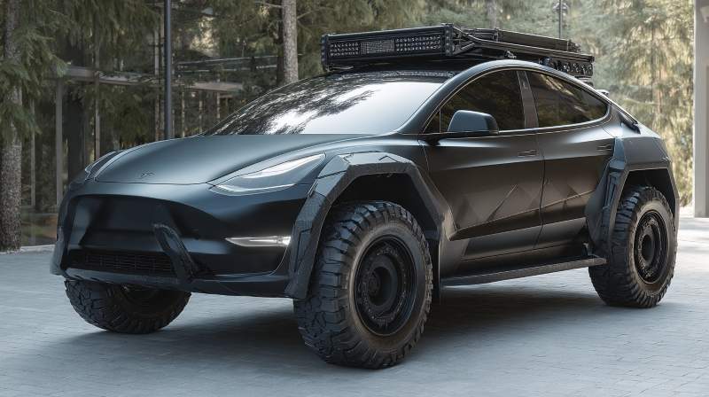 Cybertruck’s little brother? Tesla teases Cyber SUV design