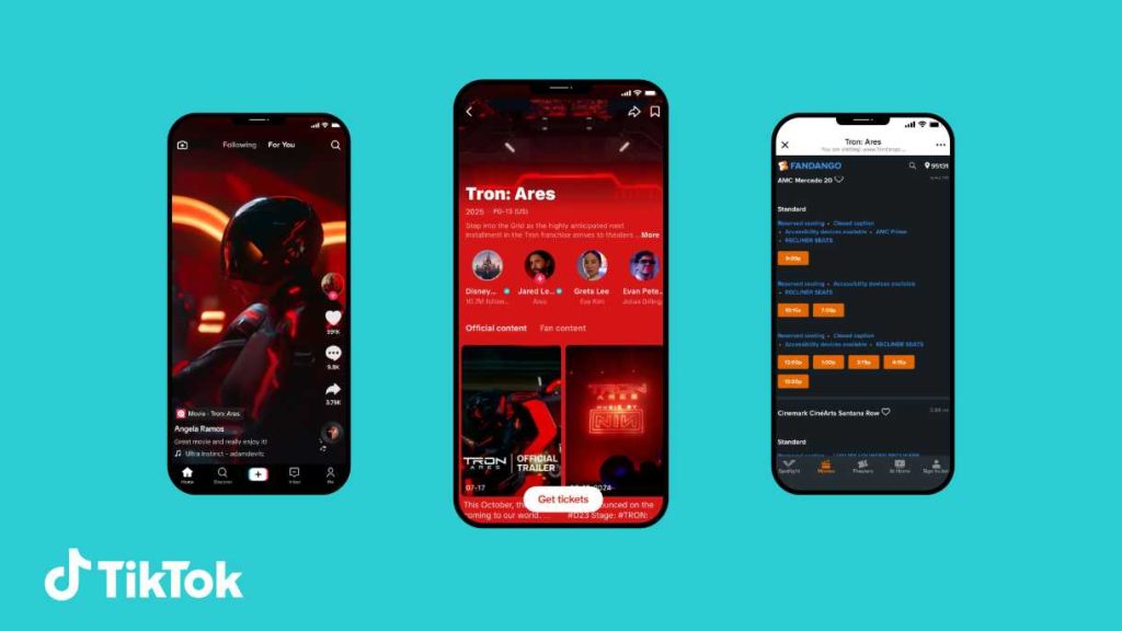 TikTok app enables movie ticketing with new integration