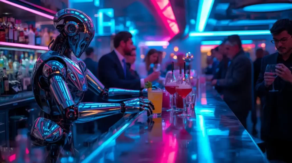 Robot Bartender ADAM Wows Fans at Vegas Golden Knights Game