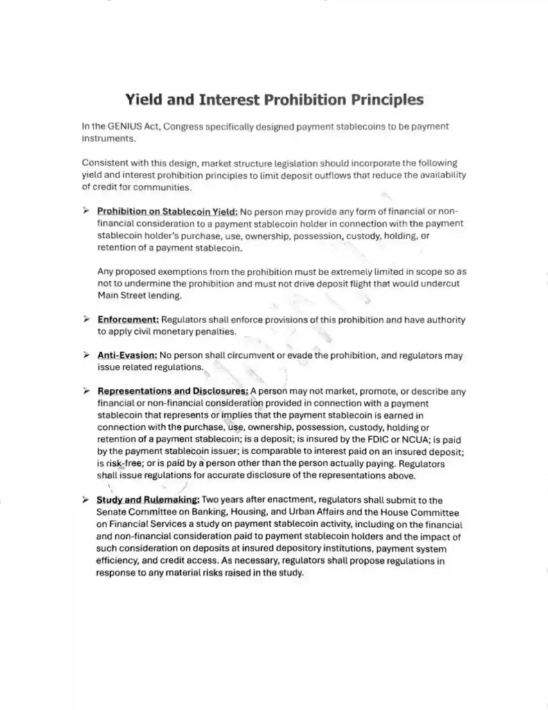 Stablecoin regulation proposal.