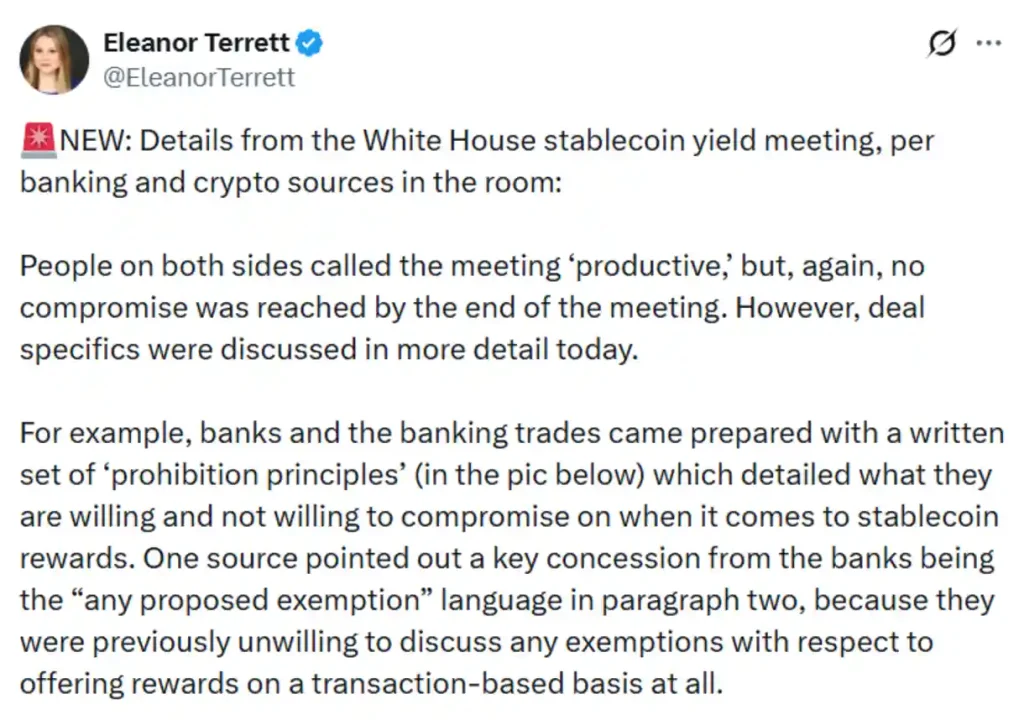 Terrett’s coverage of the meeting.