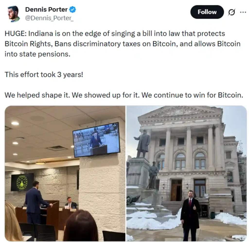 Announcement by one of the advocates for the Bitcoin rights bill.