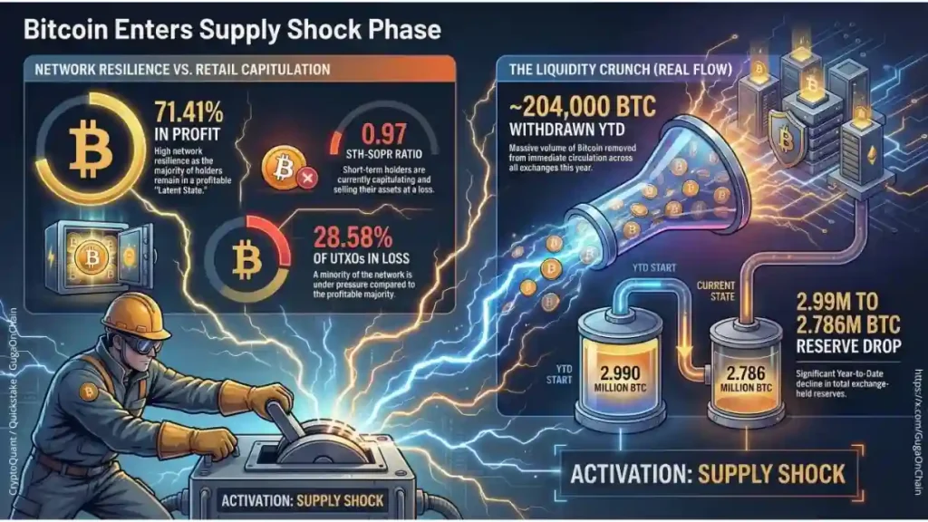 Bitcoin supply shock info sheet.