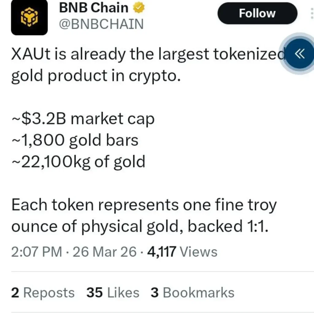 Gold Enters DeFi: Tether’s XAUt Expansion to BNB Chain Could Shift Market Dynamics
