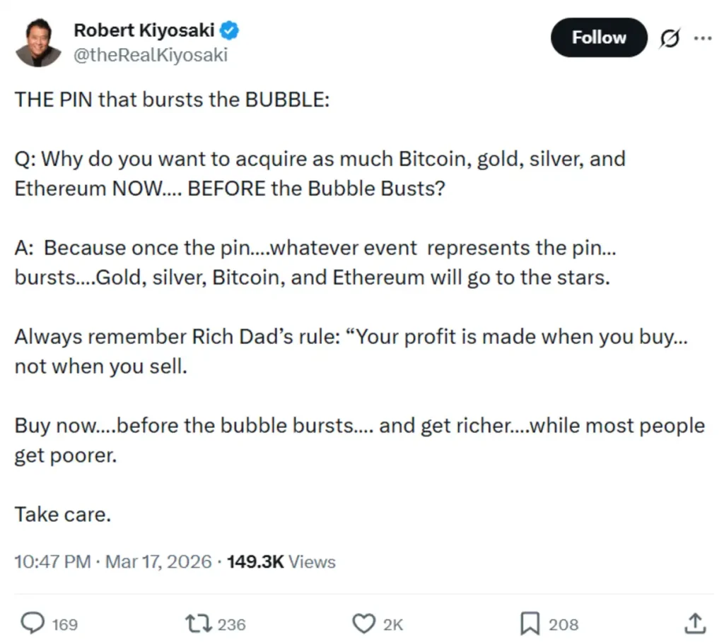 Finance author’s views.