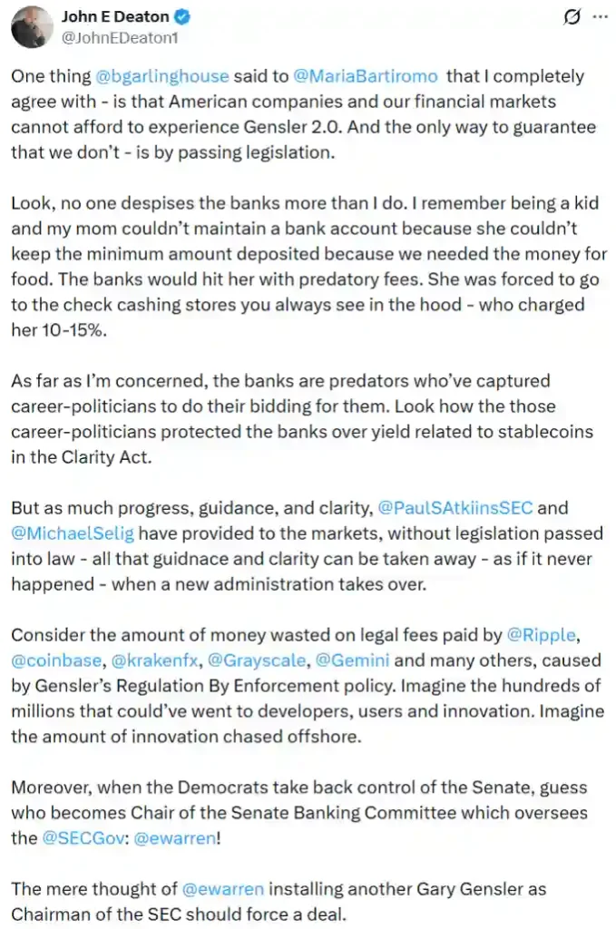 Pro-XRP lawyer’s view on crypto regulation.