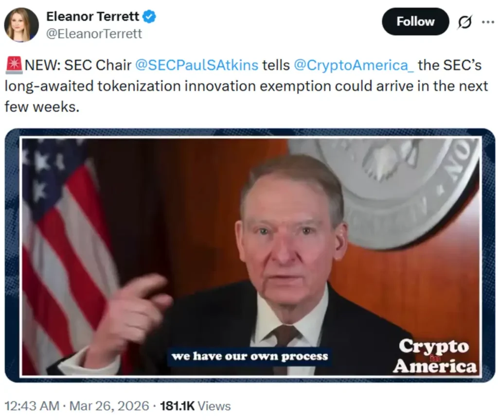 Part of the interview with Paul Atkins.