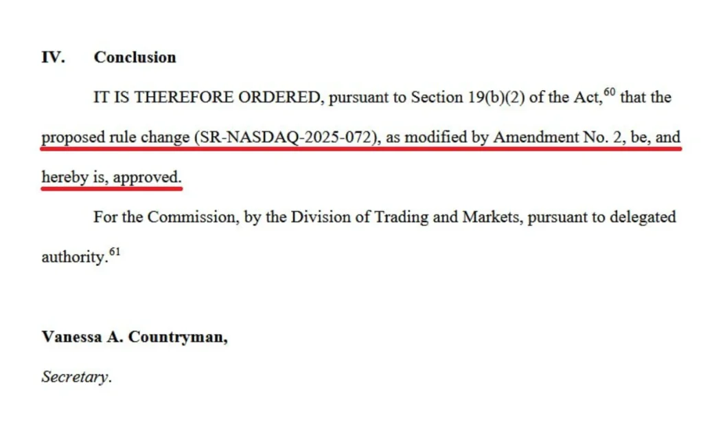 Excerpt from the order.