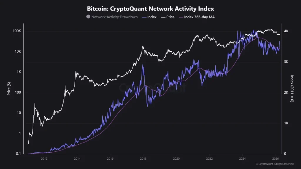 Bitcoin Network Activity Index.