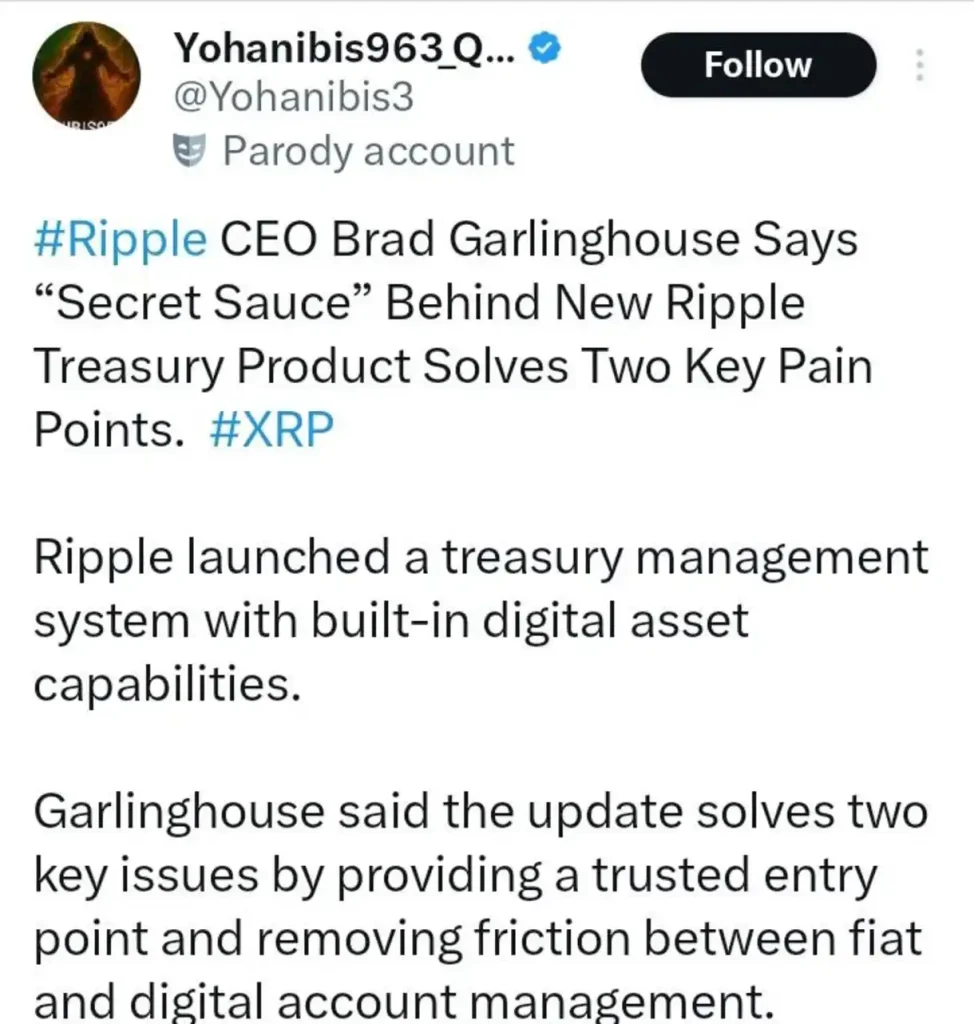 Ripple Launches the First Treasury Management System — What This Means for XRP's Enterprise Utility