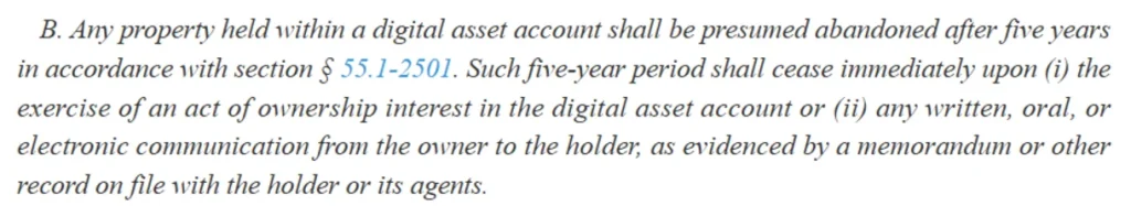 An excerpt from the law.