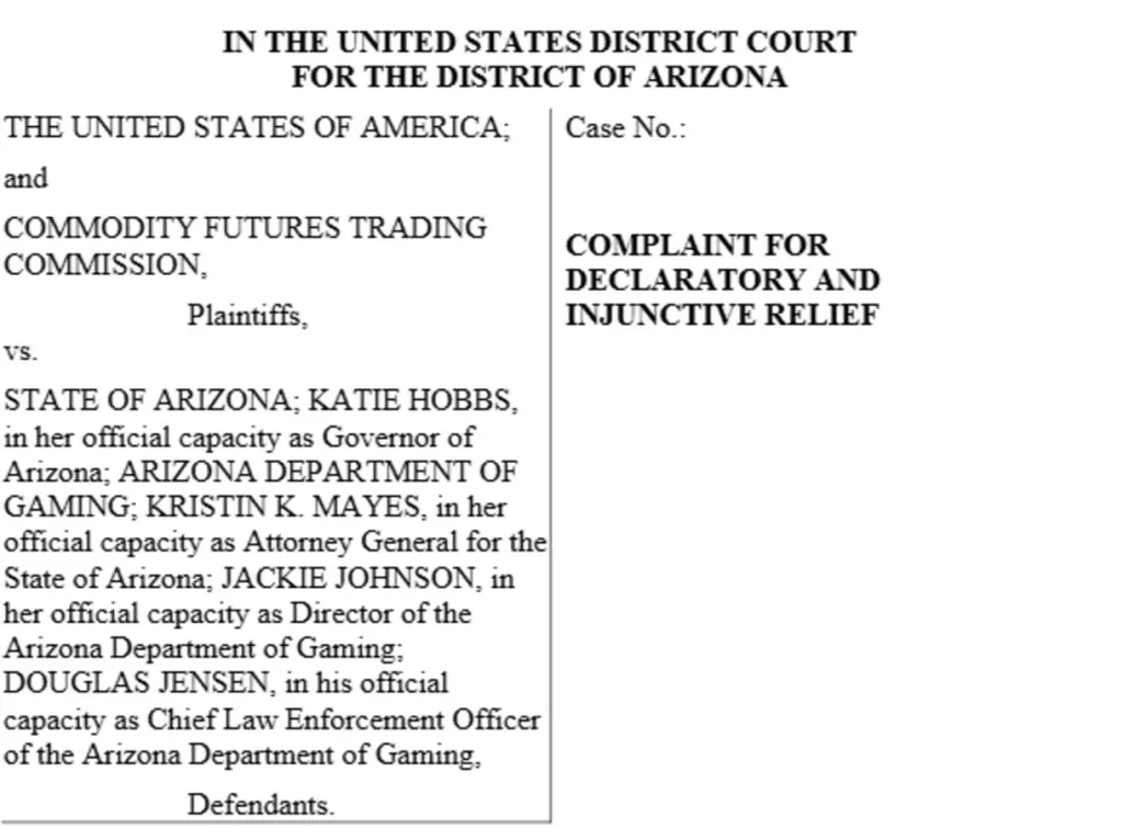Lawsuit against Arizona.