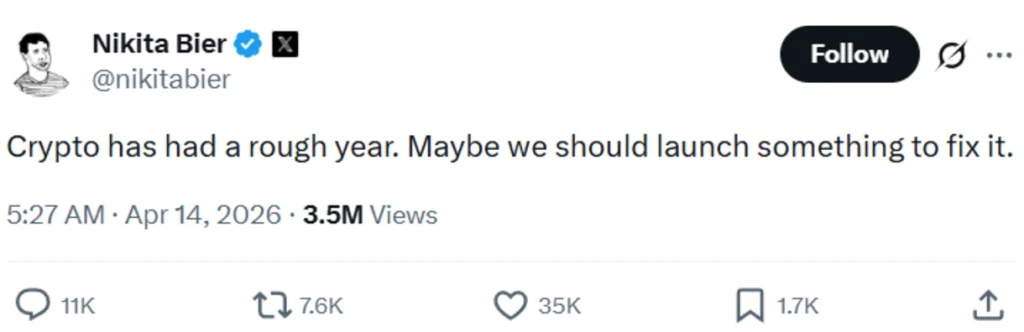 X exec’s social post.