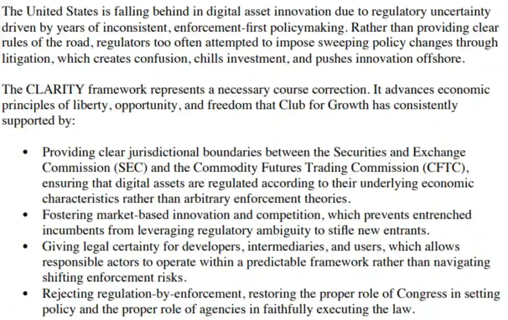 Excerpt from the formal letter.