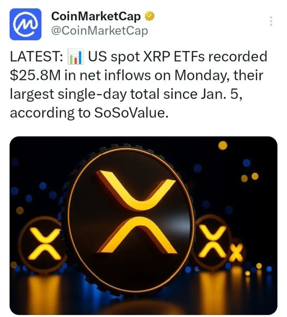 XRP Spot ETF Funding Hits 4-Month Peak — Bulls Taking Control?