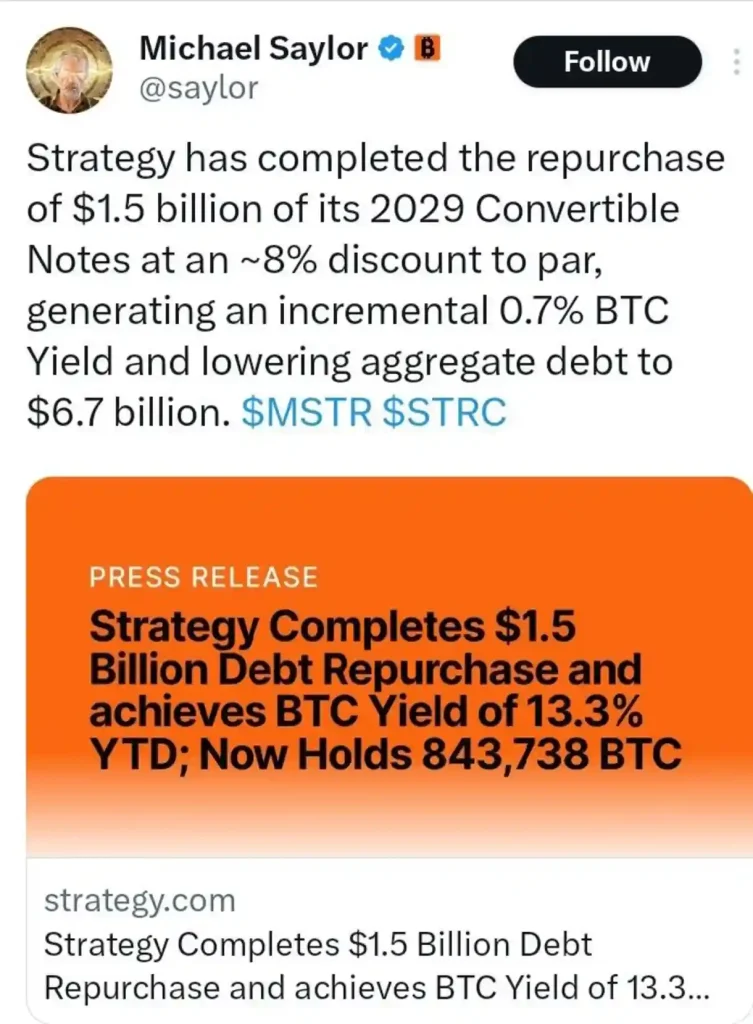 Michael Saylor Sends Another Bullish Signal to Bitcoin Markets