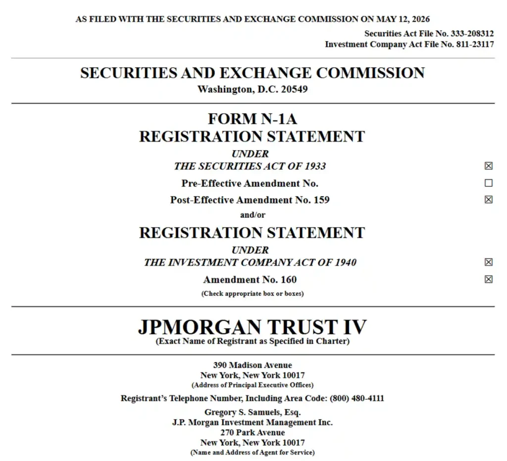 First page of the filing.