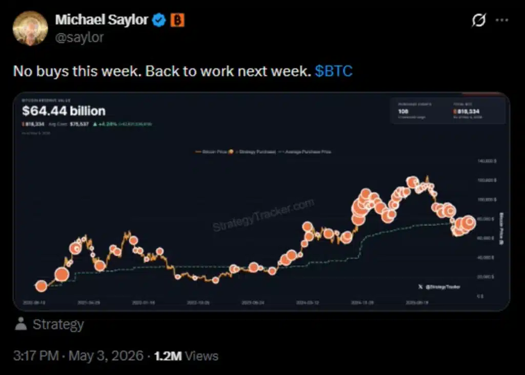 Bitcoin purchase announcement. Source: Michael Saylor, Twitter