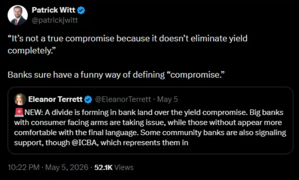 patrick witt, twitter, stablecoin yield