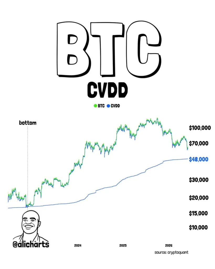 Bitcoin CVDD.