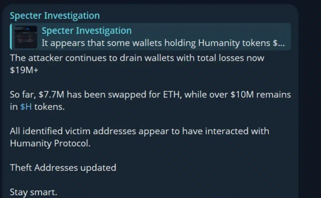 Updates on the security incident.
