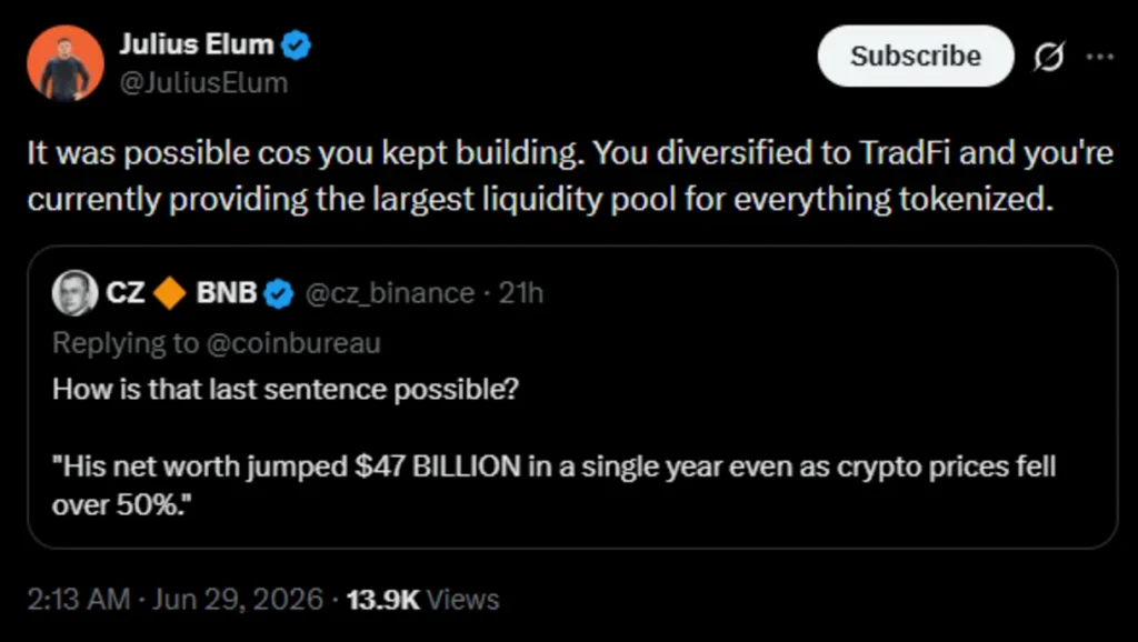 Julius Elum, Twitter