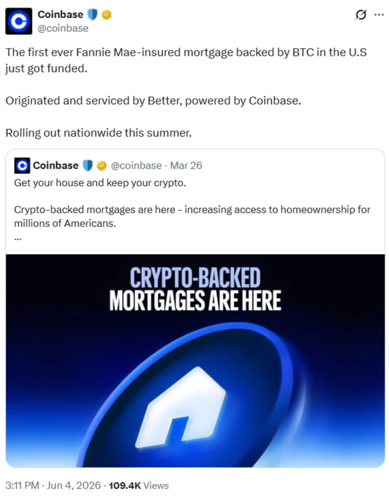 Crypto platform’s announcement.