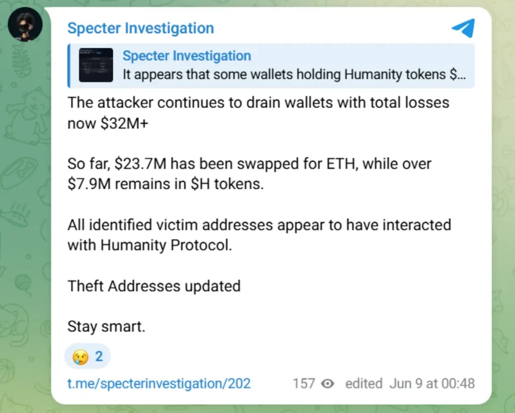 More details on the attack.