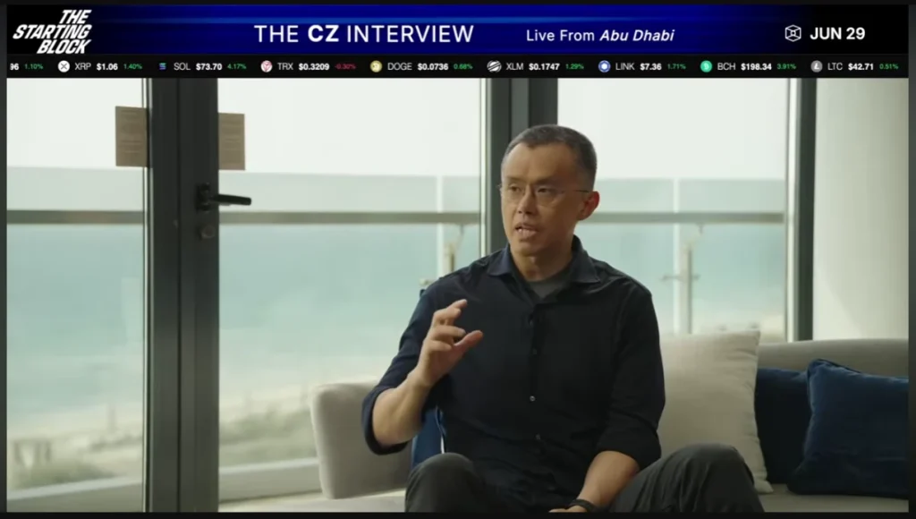 The Starting Block, CZ, Binance