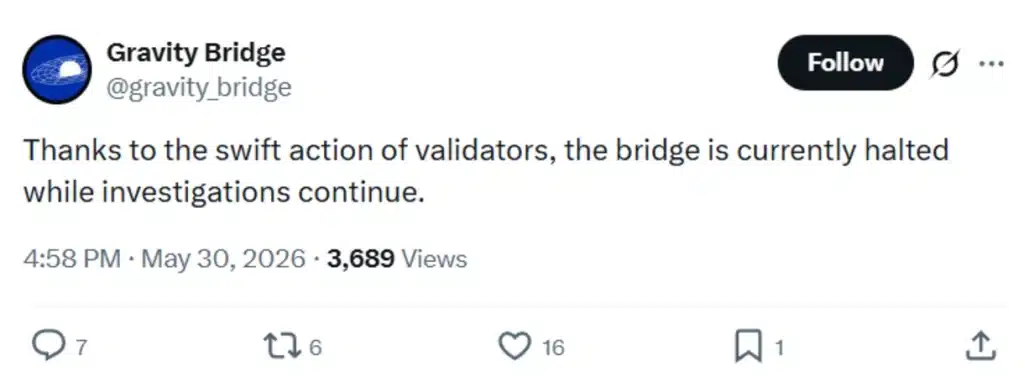 The project’s update on the hack.