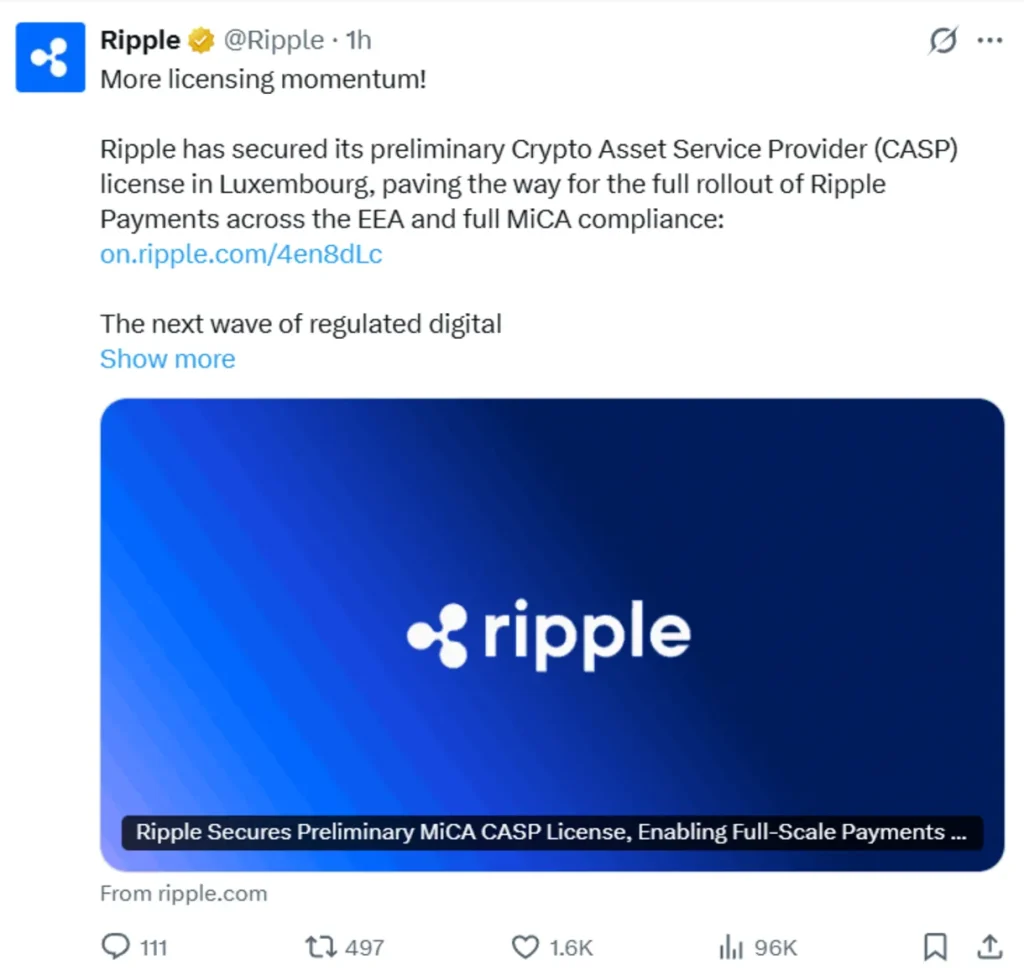 Announcing the development.