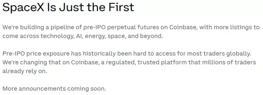 Part of the announcement.
