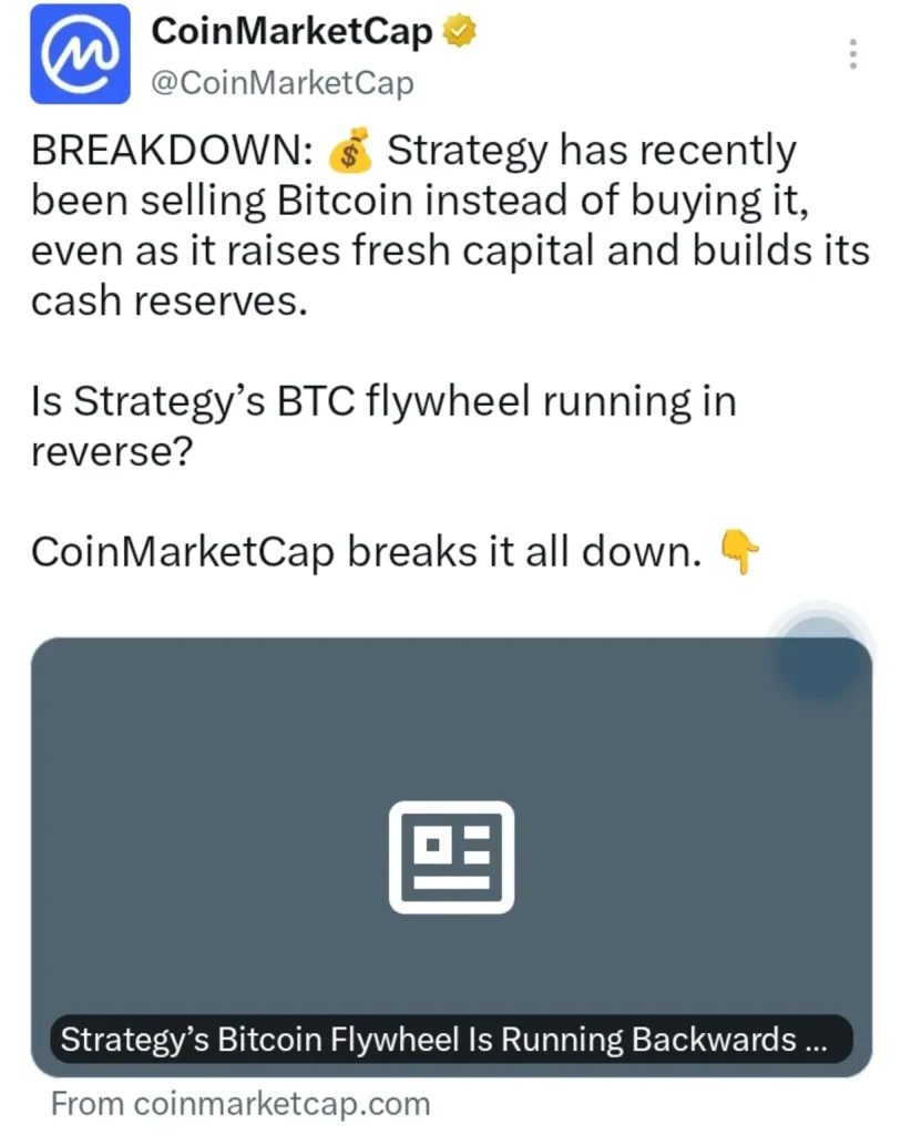 Strategy Is Selling Bitcoin Instead Of Buying — Should Investors Be Worried?