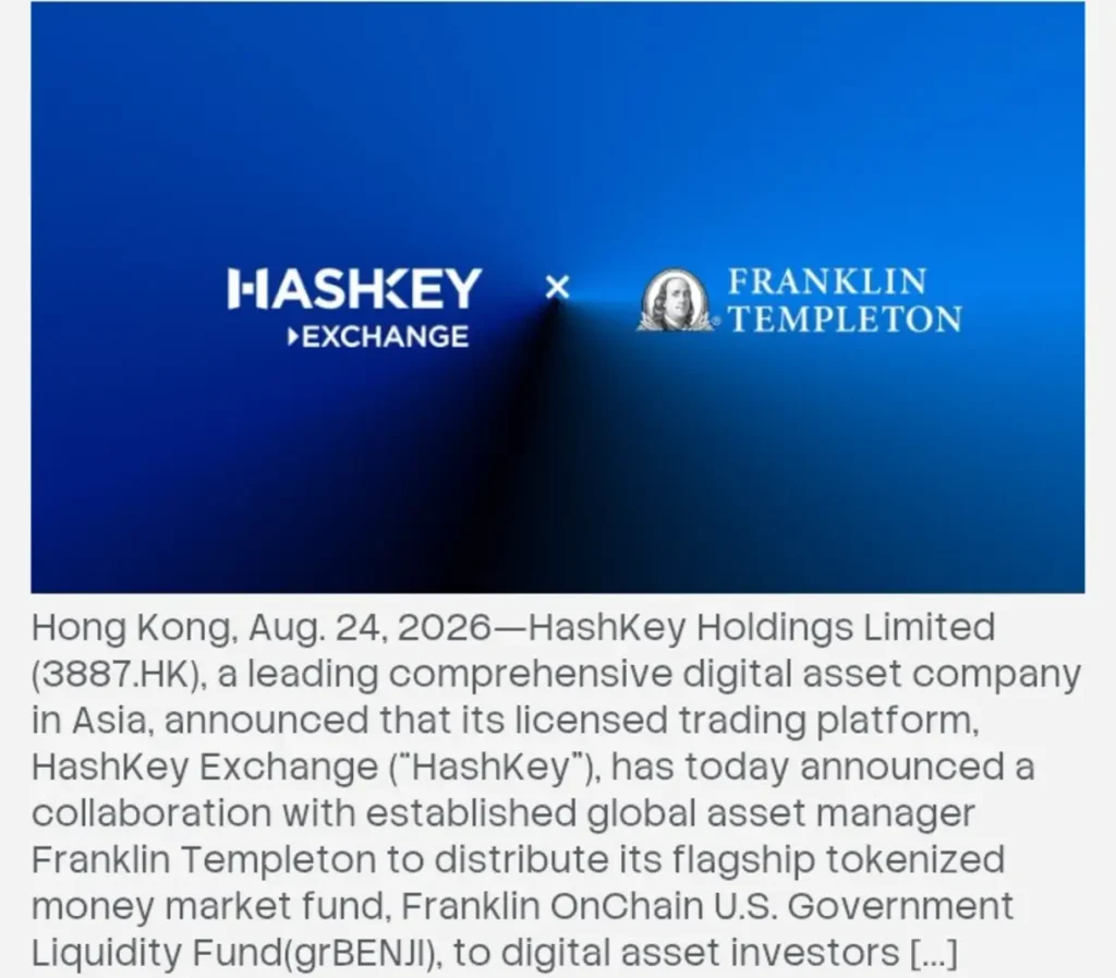 U.S. Treasuries Go On-Chain as Franklin Templeton Expands Into Asia