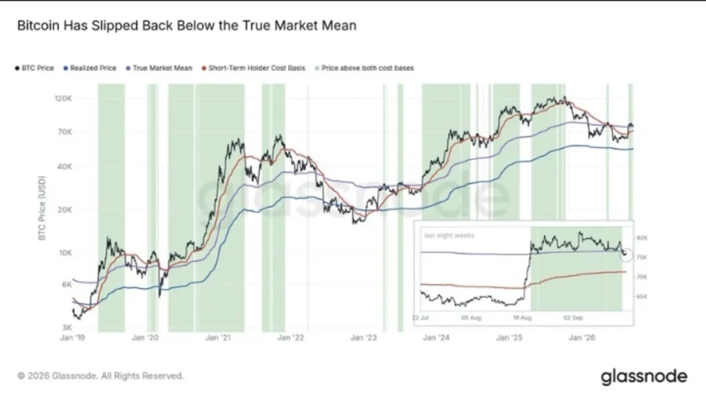 Bitcoin Loses the True Market Mean — The Next Move Could Be Crucial