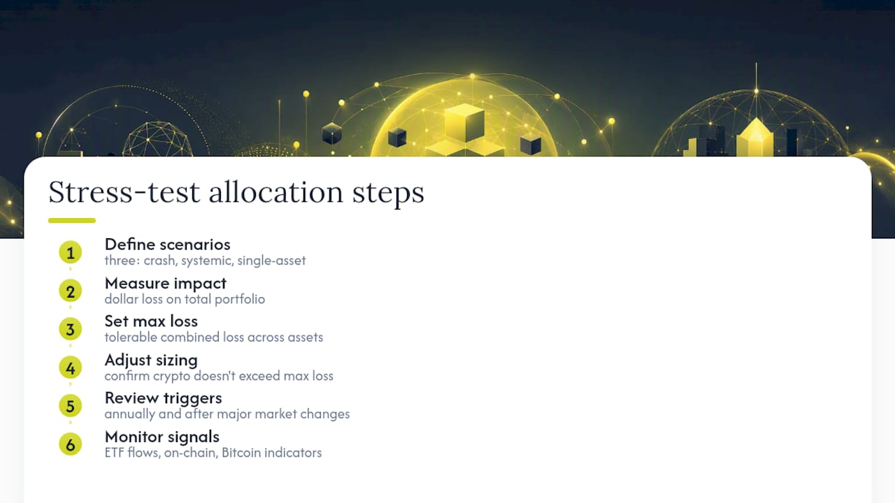 Stress Testing Your Crypto Allocation Before It's Tested for You — overview diagram